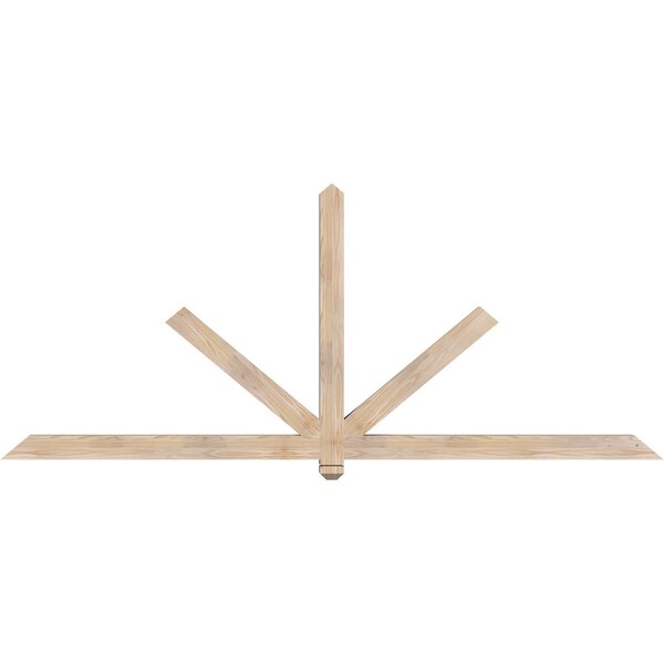 Ekena Millwork Kennewick Smooth Timber Gable Bracket, Douglas Fir, 96"W x 40"H x 3 1/2"D x 3 1/2"F, 10/12 Pitch GBW096X40X0404KEN00SDF - main